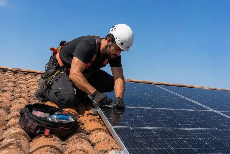 Maintenance et monitoring de panneaux solaires à Toussieu