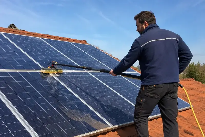 Nettoyage et entretien de panneaux solaires à Toussieu